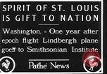 Image of Spirit of Saint Louis Washington DC USA, 1928, second 14 stock footage video 65675070310