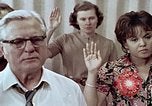 Image of Census workers oath of confidentiality United States USA, 1970, second 30 stock footage video 65675070325