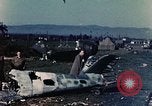 Image of Destroyed German warplanes in World War 2 France, 1944, second 16 stock footage video 65675070352