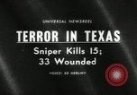 Image of Charles Whitman shooting from clock tower Austin Texas USA, 1966, second 20 stock footage video 65675070353