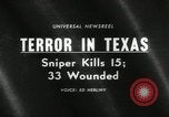 Image of Charles Whitman shooting from clock tower Austin Texas USA, 1966, second 21 stock footage video 65675070353