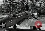 Image of American pilots Espiritu Santo Vanuatu, 1943, second 9 stock footage video 65675070357