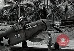 Image of American pilots Espiritu Santo Vanuatu, 1943, second 20 stock footage video 65675070357