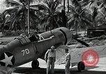 Image of American pilots Espiritu Santo Vanuatu, 1943, second 23 stock footage video 65675070357