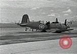 Standbild British Royal Navy F4U Corsair Flugzeuge Brooklyn New York USA, 1943, aus Sekunde 36 historischem Filmmaterial Videoclip 65675070361