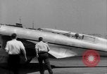 Image of Howard Hughes arrives after setting speed record Los Angeles California USA, 1936, second 27 stock footage video 65675070378