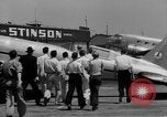 Image of Howard Hughes arrives after setting speed record Los Angeles California USA, 1936, second 31 stock footage video 65675070378