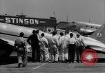 Image of Howard Hughes arrives after setting speed record Los Angeles California USA, 1936, second 34 stock footage video 65675070378