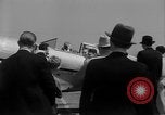 Image of Howard Hughes arrives after setting speed record Los Angeles California USA, 1936, second 40 stock footage video 65675070378