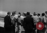 Image of Howard Hughes arrives after setting speed record Los Angeles California USA, 1936, second 43 stock footage video 65675070378