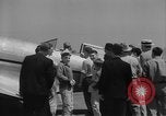 Image of Howard Hughes arrives after setting speed record Los Angeles California USA, 1936, second 44 stock footage video 65675070378