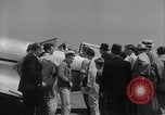 Image of Howard Hughes arrives after setting speed record Los Angeles California USA, 1936, second 45 stock footage video 65675070378