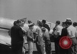 Image of Howard Hughes arrives after setting speed record Los Angeles California USA, 1936, second 48 stock footage video 65675070378