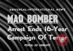 Image of George P Metesky arrested New York City United States USA, 1957, second 16 stock footage video 65675070379