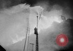Image of fire in grain elevator Chicago Illinois USA, 1957, second 18 stock footage video 65675070380