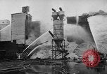 Image of fire in grain elevator Chicago Illinois USA, 1957, second 44 stock footage video 65675070380