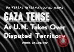 Standbild der Vereinten Nationen Beteiligung Gaza, 1957, aus Sekunde 15 historischem Filmmaterial Videoclip 65675070387