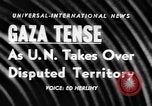 Standbild der Vereinten Nationen Beteiligung Gaza, 1957, aus Sekunde 18 historischem Filmmaterial Videoclip 65675070387