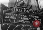 Image of invitational preview of film "Man of a Thousand Faces" New York City USA, 1957, second 3 stock footage video 65675070397