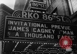 Image of invitational preview of film "Man of a Thousand Faces" New York City USA, 1957, second 6 stock footage video 65675070397