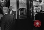 Image of invitational preview of film "Man of a Thousand Faces" New York City USA, 1957, second 16 stock footage video 65675070397