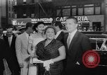 Image of invitational preview of film "Man of a Thousand Faces" New York City USA, 1957, second 17 stock footage video 65675070397