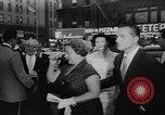 Image of invitational preview of film "Man of a Thousand Faces" New York City USA, 1957, second 20 stock footage video 65675070397