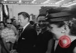 Image of invitational preview of film "Man of a Thousand Faces" New York City USA, 1957, second 24 stock footage video 65675070397