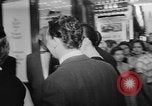 Image of invitational preview of film "Man of a Thousand Faces" New York City USA, 1957, second 25 stock footage video 65675070397