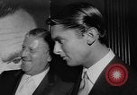 Image of invitational preview of film "Man of a Thousand Faces" New York City USA, 1957, second 37 stock footage video 65675070397