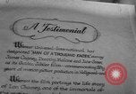 Image of invitational preview of film "Man of a Thousand Faces" New York City USA, 1957, second 38 stock footage video 65675070397