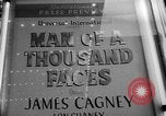 Image of invitational preview of film "Man of a Thousand Faces" New York City USA, 1957, second 42 stock footage video 65675070397
