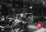 Image of Althea Gibson celebration after Wimbledon victory New York City USA, 1957, second 16 stock footage video 65675070399