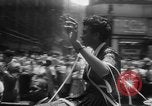 Image of Althea Gibson celebration after Wimbledon victory New York City USA, 1957, second 18 stock footage video 65675070399