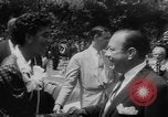 Image of Althea Gibson celebration after Wimbledon victory New York City USA, 1957, second 32 stock footage video 65675070399
