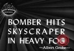 Image of aircraft crash into Empire State Building New York City USA, 1945, second 3 stock footage video 65675070402
