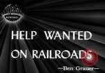 Image of American railroads United States USA, 1945, second 4 stock footage video 65675070404