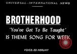 Image of National Conference of Christians and Jews Brotherhood Week United States USA, 1952, second 1 stock footage video 65675070427