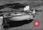 Standbild Mann angeln gehen und Waschbecken kleinen Boot Florida United States USA, 1961, aus Sekunde 12 historischem Filmmaterial Videoclip 65675070432