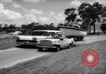 Standbild Mann angeln gehen und Waschbecken kleinen Boot Florida United States USA, 1961, aus Sekunde 21 historischem Filmmaterial Videoclip 65675070432
