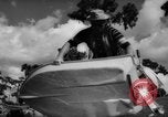 Standbild Mann angeln gehen und Waschbecken kleinen Boot Florida United States USA, 1961, aus Sekunde 48 historischem Filmmaterial Videoclip 65675070432