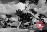 Standbild Mann angeln gehen und Waschbecken kleinen Boot Florida United States USA, 1961, aus Sekunde 51 historischem Filmmaterial Videoclip 65675070432