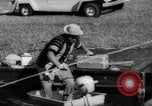Standbild Mann angeln gehen und Waschbecken kleinen Boot Florida United States USA, 1961, aus Sekunde 57 historischem Filmmaterial Videoclip 65675070432