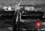 Standbild Mann angeln gehen und Waschbecken kleinen Boot Florida United States USA, 1961, aus Sekunde 60 historischem Filmmaterial Videoclip 65675070432