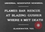 Image of burning gusher Gladewater Texas USA, 1931, second 5 stock footage video 65675070438