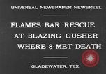 Image of burning gusher Gladewater Texas USA, 1931, second 7 stock footage video 65675070438