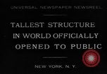 Image of Empire State Building on opening day New York City USA, 1931, second 1 stock footage video 65675070440
