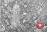 Image of Empire State Building on opening day New York City USA, 1931, second 21 stock footage video 65675070440