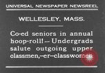 Image of annual hoop roll Wellesley Massachusetts USA, 1931, second 4 stock footage video 65675070441