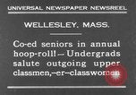Image of annual hoop roll Wellesley Massachusetts USA, 1931, second 6 stock footage video 65675070441